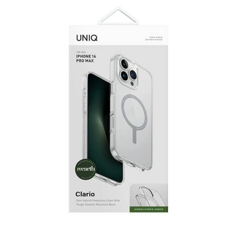 Uniq Lifepro Xtreme Back Cover Mobile Case With Magsafe - IPhone 16 Pro Max - Clear  - أكسسوار
